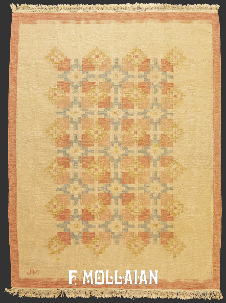 Scandinavian Rug Signed JK n°:726490